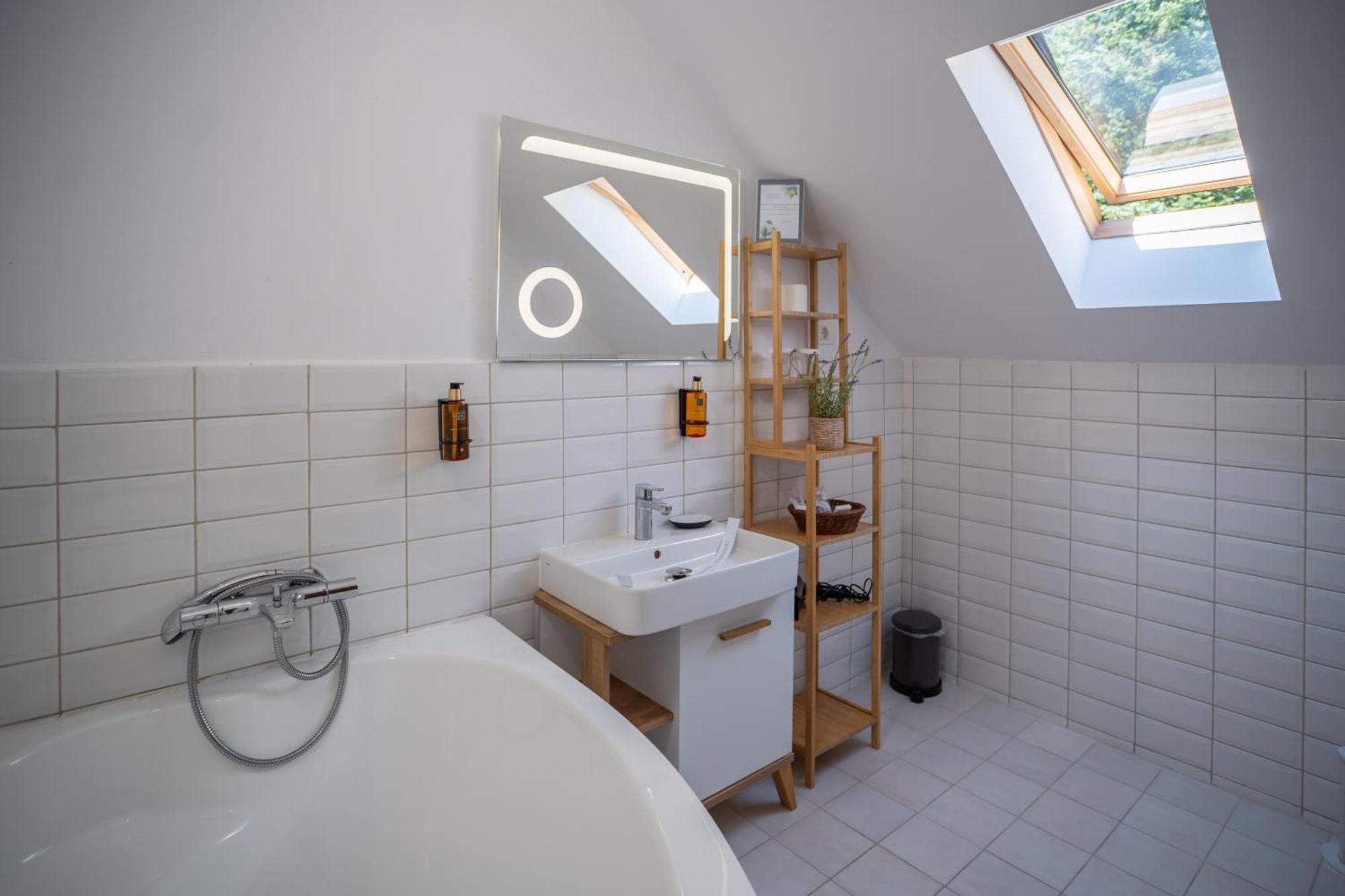 Opus Villa Sinaia Luaran gambar Bathroom with a skylight